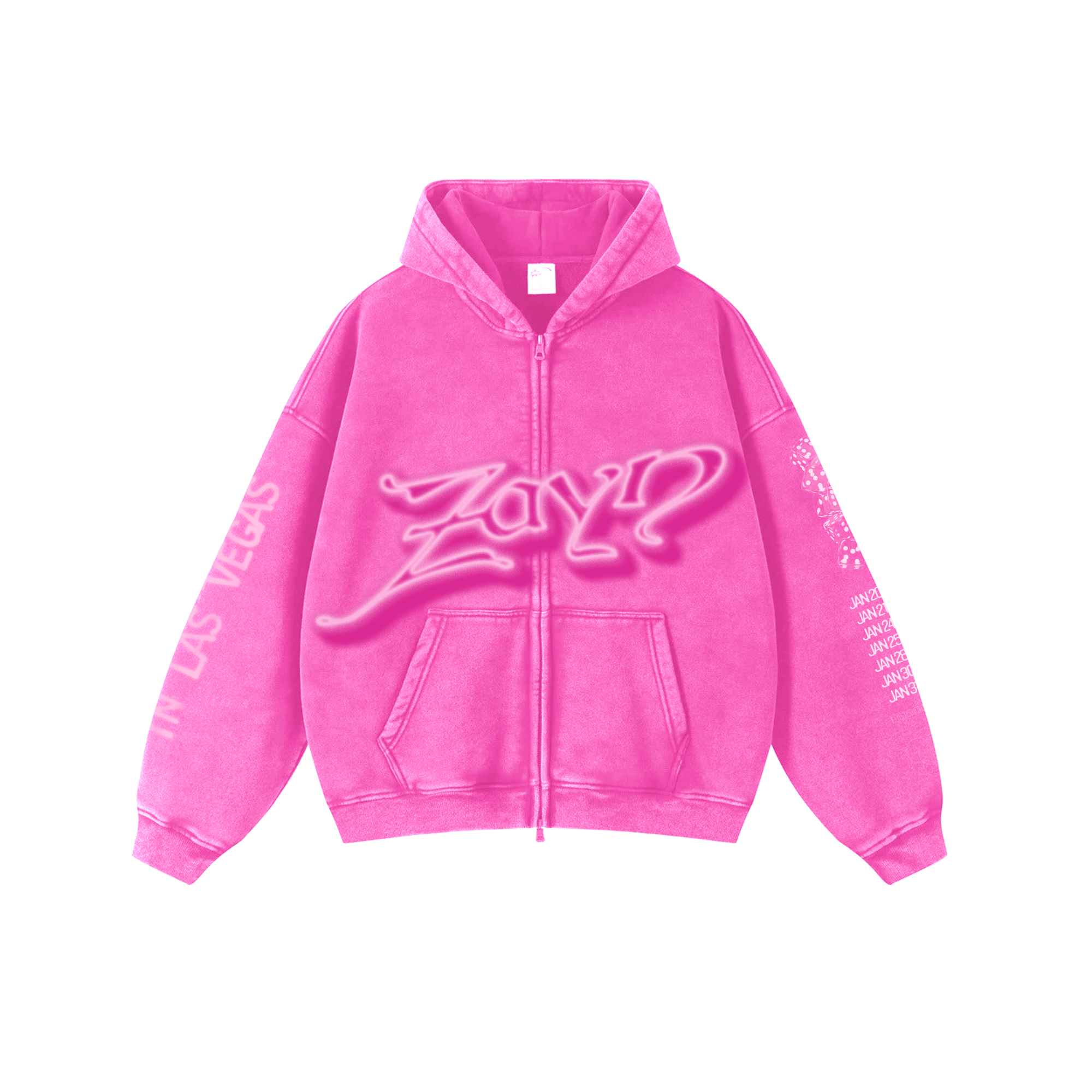 Zayn - ZAYN AIRBRUSH PINK LAS VEGAS HOODIE