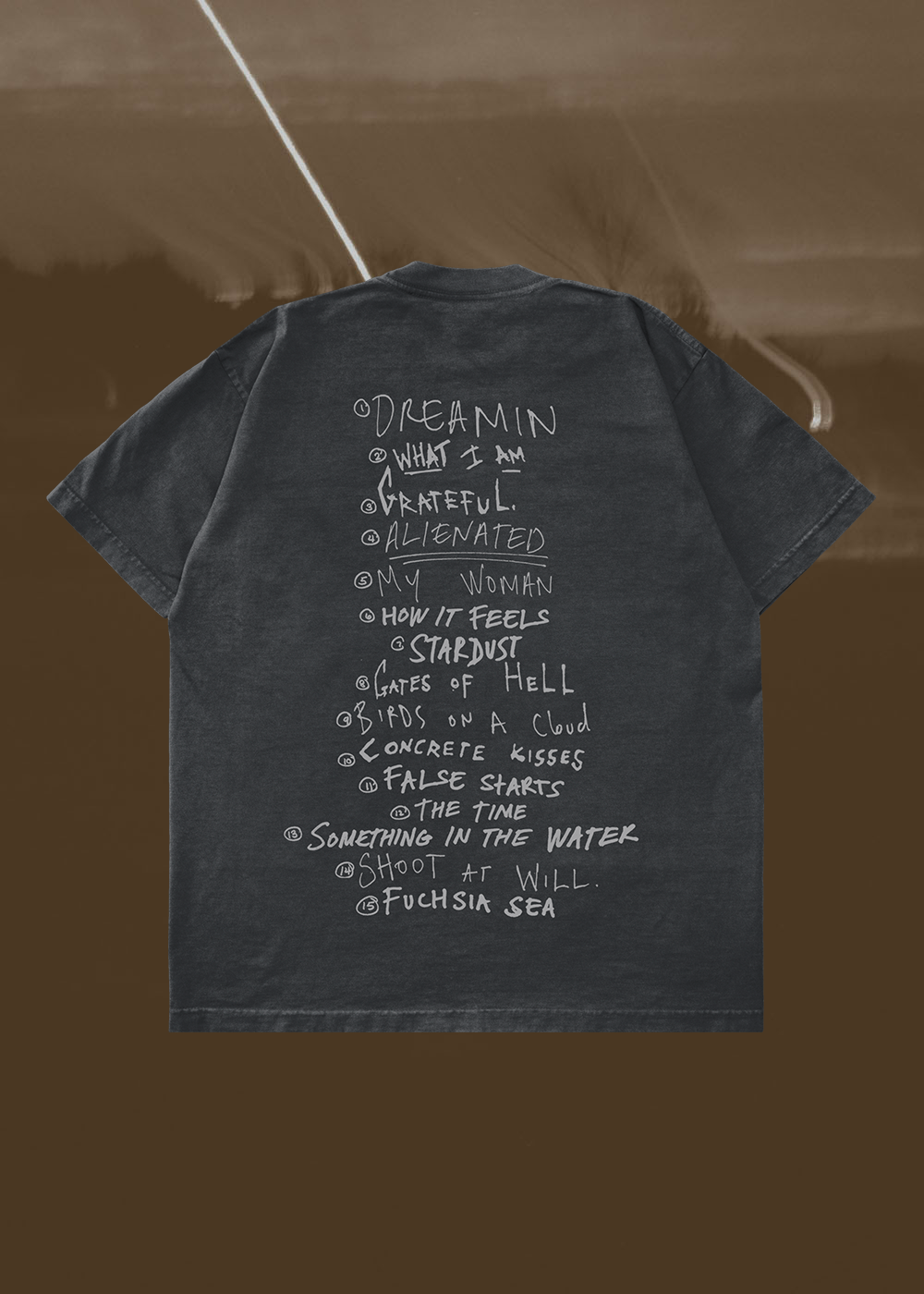 Zayn - Room Under The Stairs Tracklist Tee - Black