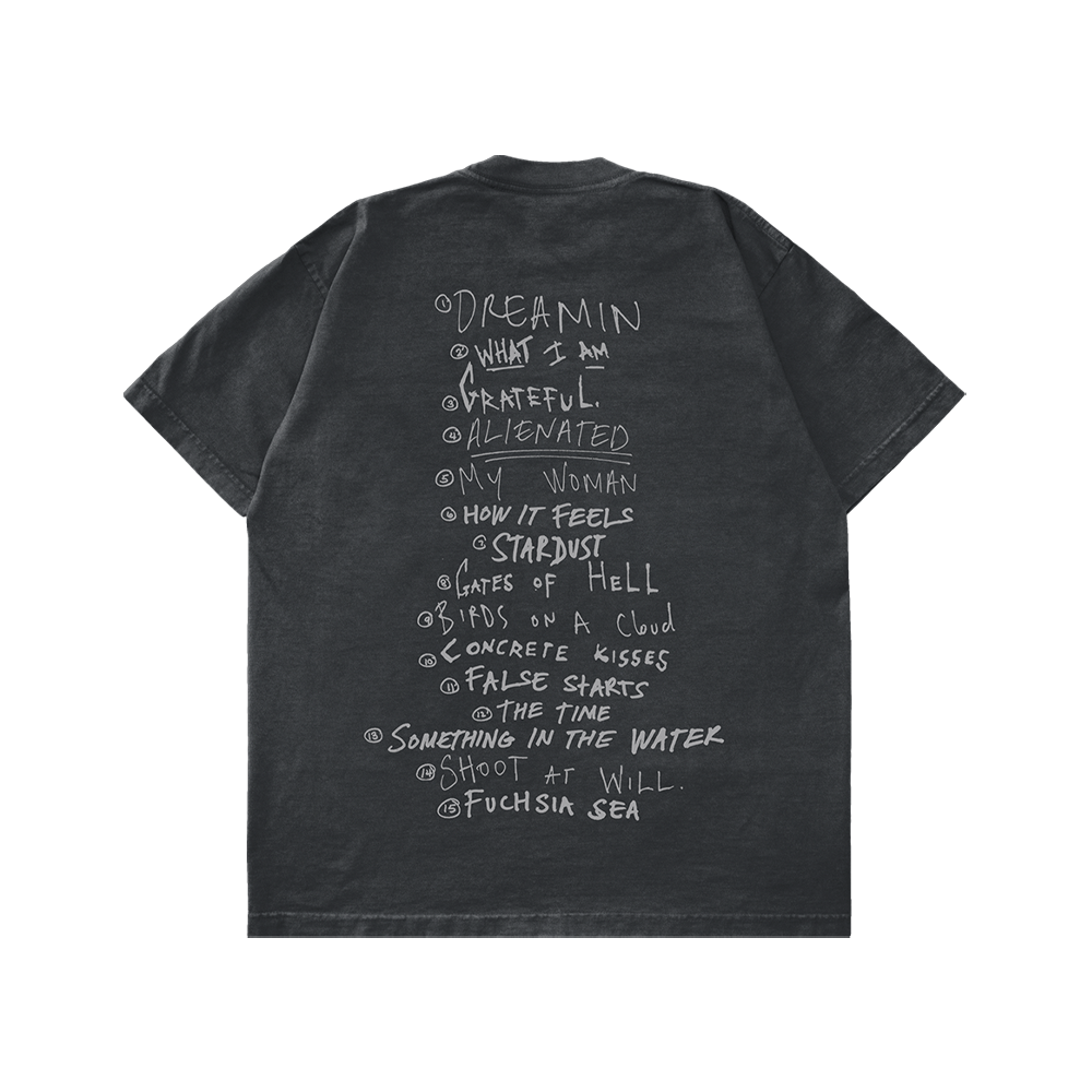 Zayn - Room Under The Stairs Tracklist Tee - Black